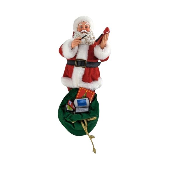 Vintage Possible Dreams Clothtique Santa Figurine: 10 Inch Christmas Decor - Picture 2 of 8